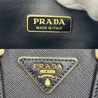 Prada 2-Way Triangle Logo Mini Tote Handbag — view 5