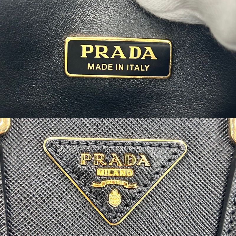 Prada 2-Way Triangle Logo Mini Tote Handbag — view 5