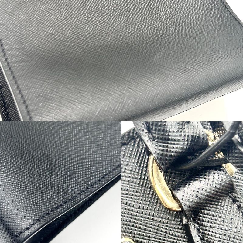 Prada 2-Way Triangle Logo Mini Tote Handbag — view 7