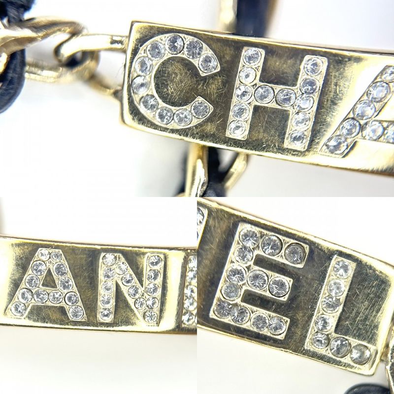 Chanel Bracelet Women Chain Logo Plate Accessories Coco Mark With Adjuster — view 9
