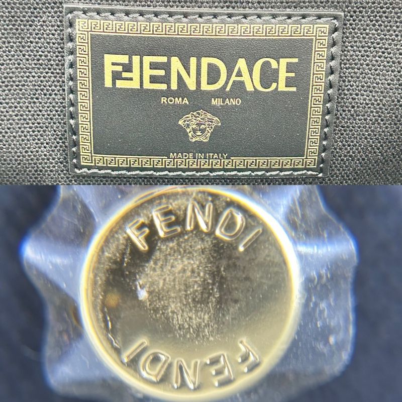 Versace 2-Way Fendace Fendi Collaboration Handbag Shoulder Tote Medusa — view 6
