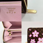 Louis Vuitton Long Wallet TM Zippy Cherry Blossom Round — view 7