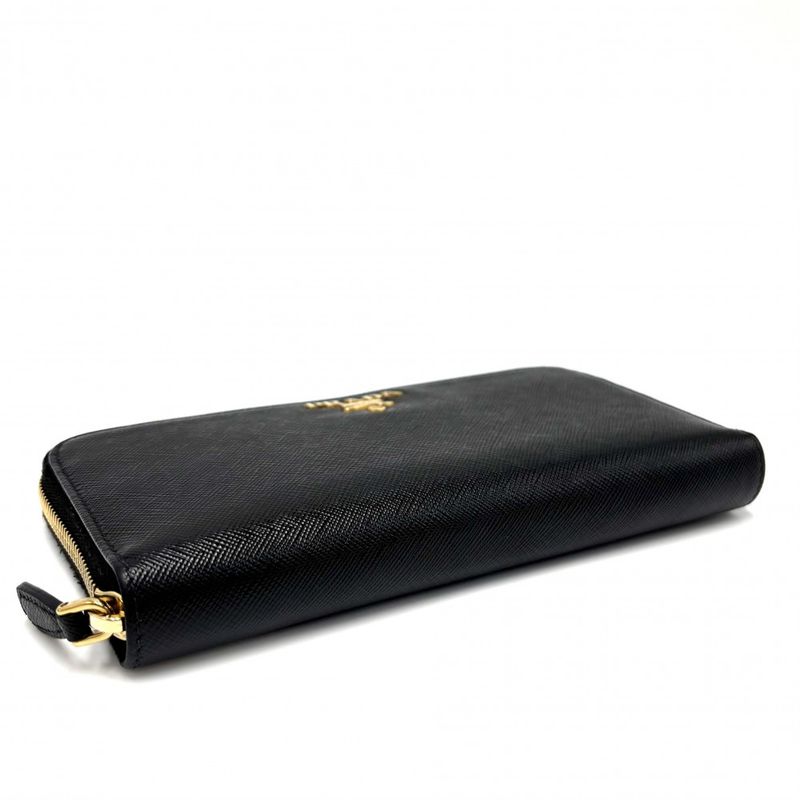Prada Long Wallet Logo 1 Ml506 Leather Black — view 4