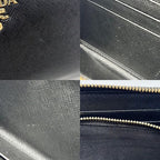 Prada Long Wallet Logo 1 Ml506 Leather Black