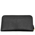 Prada Long Wallet Logo 1 Ml506 Leather Black