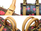 Louis Vuitton Keepall 45 Boston Bag Monogram Cherry Leather Brown Takashi — view 6