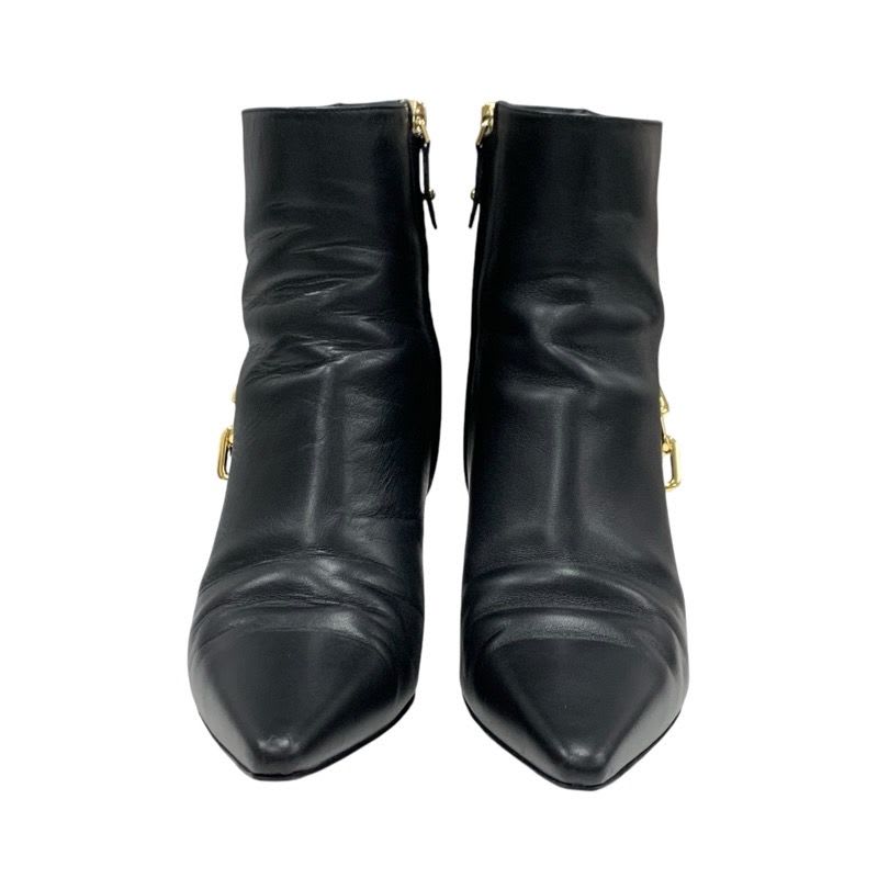 Louis Vuitton Sparkle Line Monogram Boots Short Shoes Leather Black — view 2