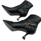 Louis Vuitton Sparkle Line Monogram Boots Short Shoes Leather Black — view 6