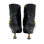 Louis Vuitton Sparkle Line Monogram Boots Short Shoes Leather Black — view 5