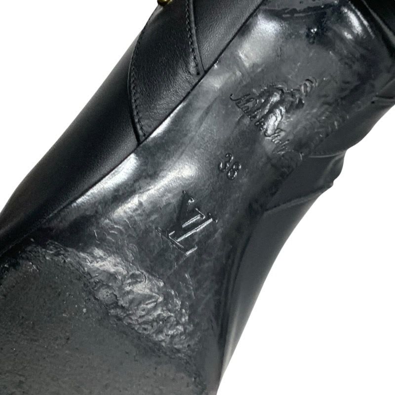 Louis Vuitton Sparkle Line Monogram Boots Short Shoes Leather Black — view 7