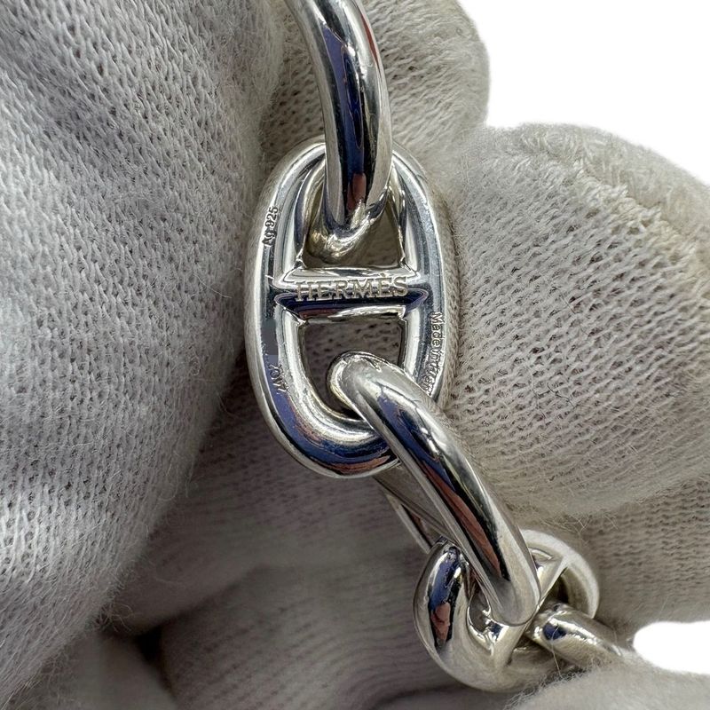 Hermes Bracelet Chaine D'ancre MM B 014 AG 925 14 Frames Silver 3425 — view 9