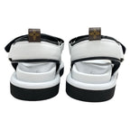 Louis Vuitton Pool Pillow Line Sandals Shoes Leather White Black — view 5