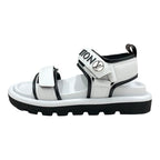 Louis Vuitton Pool Pillow Line Sandals Shoes Leather White Black — view 3