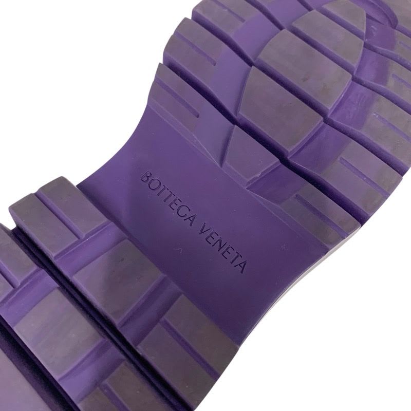 Bottega Veneta Tire Boots Long Shoes Leather Black Purple — view 7