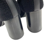 Hermes Jenna Boots Short Shoes Chenille Leather Black Socks — view 9