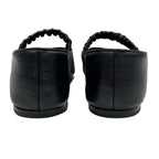 Chanel Flat Shoes Leather Fabric Black Mary Jane Coco Mark Ballet — view 5