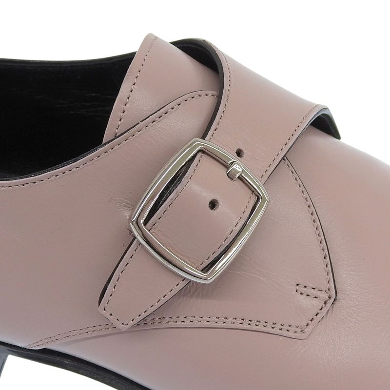 Celine Jacno Jacuno Monk Strap Leather Shoes Dress Pink 36.5 — view 6
