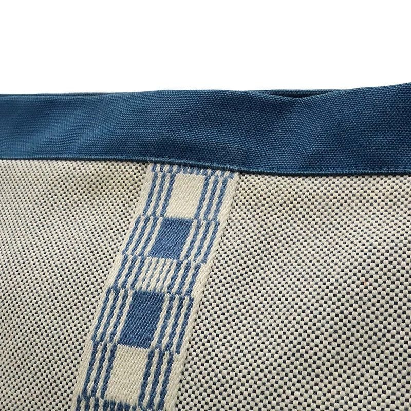 Hermes Gimetou GM Clutch Bag Second Travel Pouch Multi Case Canvas Blue — view 7