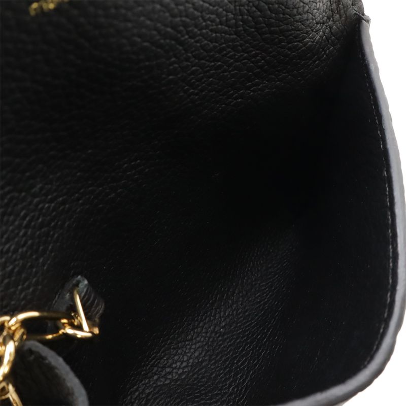 Louis Vuitton Monogram Empreinte Pochette Cles Coin Case Purse Noir Black — view 6