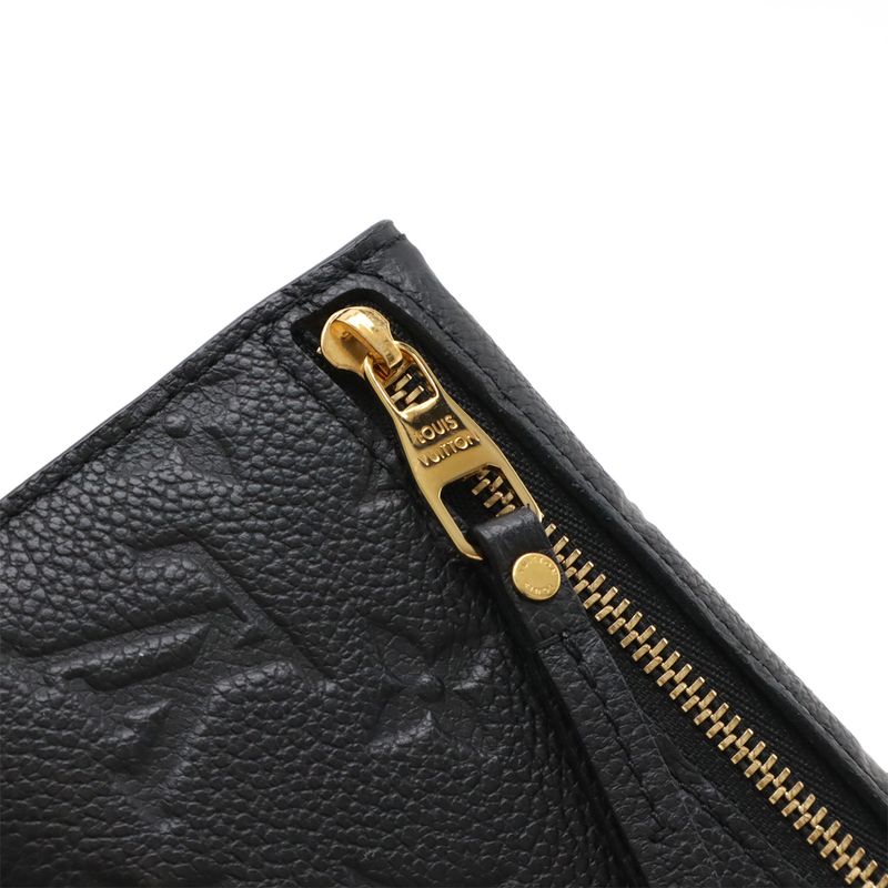 Louis Vuitton Monogram Empreinte Pochette Cles Coin Case Purse Noir Black — view 5
