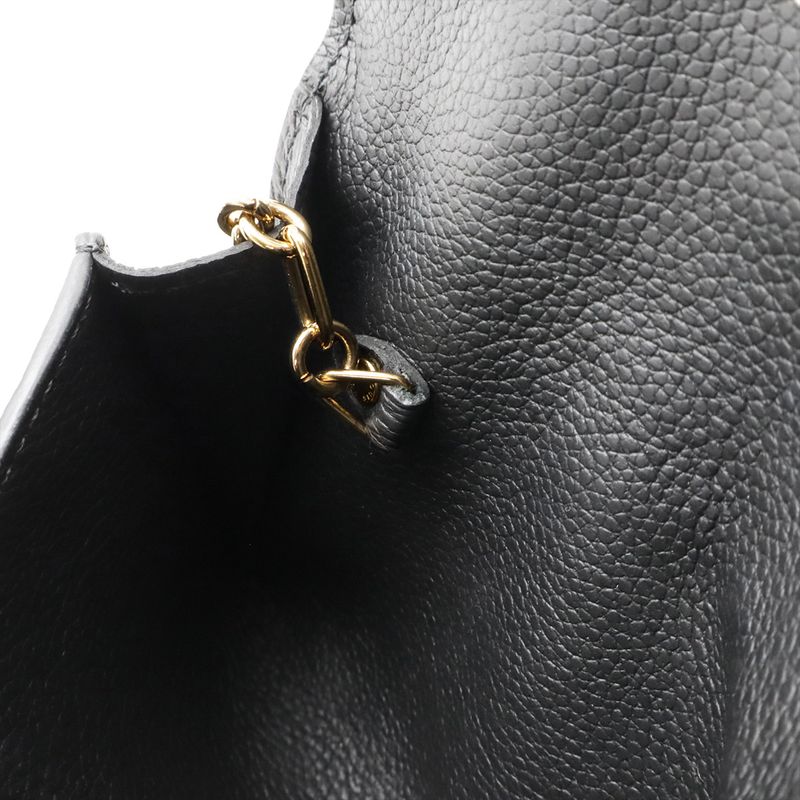Louis Vuitton Monogram Empreinte Pochette Cles Coin Case Purse Noir Black — view 7