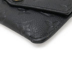Louis Vuitton Monogram Empreinte Pochette Cles Coin Case Purse Noir Black — view 3