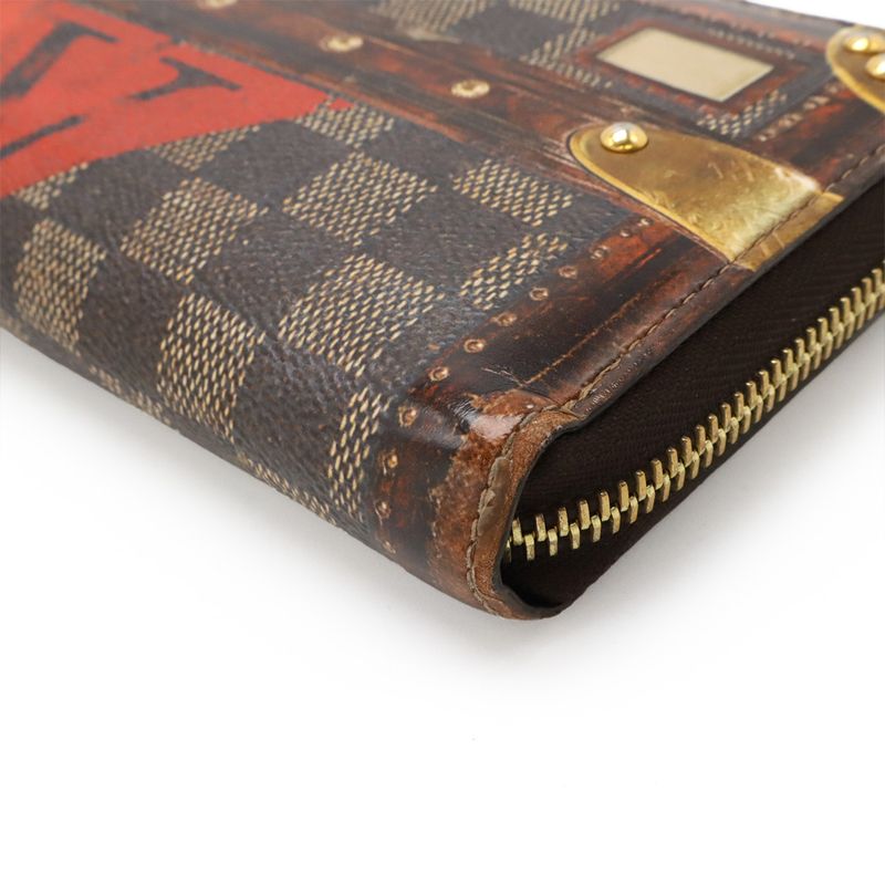 Louis Vuitton Transformed Damier Zippy Wallet Trompe L'oeil Round Zipper Long — view 3