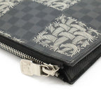 Louis Vuitton Damier Graphite Pochette Jules PM Clutch Bag Pouch Christopher — view 4