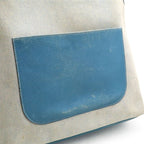 Hermes Jardinier PM Tote Bag Toile Ash Leather Blue — view 6