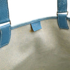 Hermes Jardinier PM Tote Bag Toile Ash Leather Blue — view 8