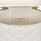 Chanel Quilted Vanity Phone Case Caviar Leather Chain Shoulder Bag — view 3