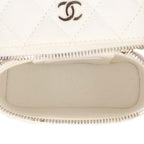Chanel Quilted Vanity Phone Case Caviar Leather Chain Shoulder Bag — view 4