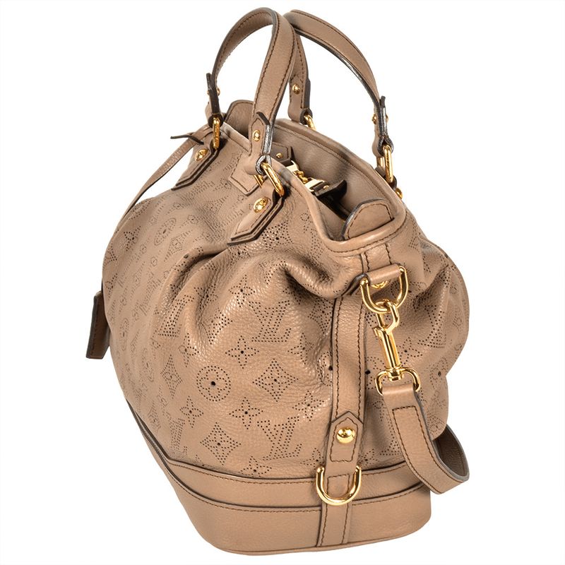 Louis Vuitton Stella PM Tote Bag Monogram Mahina Beige Poodle Ar1160 — view 2