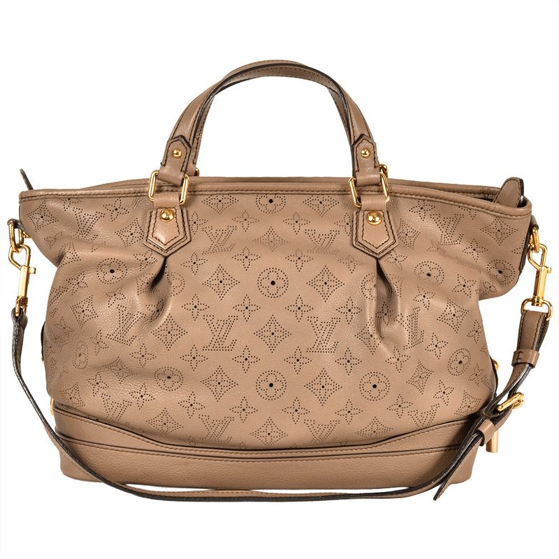 Louis Vuitton Stella PM Tote Bag Monogram Mahina Beige Poodle Ar1160 — view 3