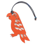 Hermes Petite Ash Leather Parrot Bag Charm Brownish Orange Francewomen — view 2
