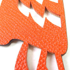 Hermes Petite Ash Leather Parrot Bag Charm Brownish Orange Francewomen — view 4