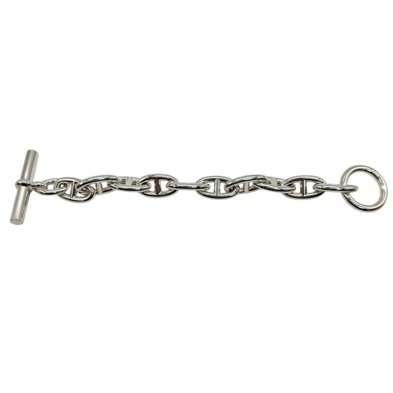 Hermes Bracelet Chaine D'ancre GM B 010 AG 925 10 Frames Silver 3428 — view 3
