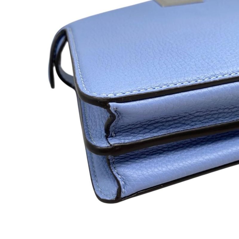 Fendi Shoulder Bag Peekaboo Iseeu Cross 7 Va582 Ama3 F1 Pg9 Blue Brown — view 6