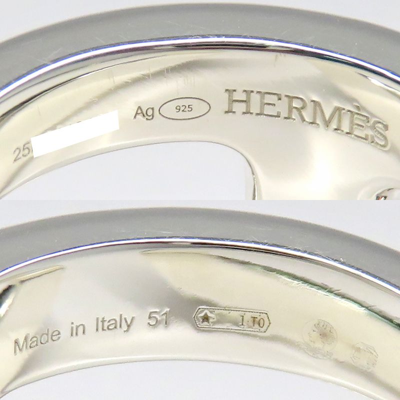 Hermes Ring Osmozu PM 51 No 11 AG 925 SV Hshape Manufactu — view 7