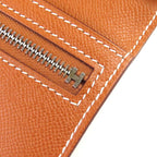 Hermes Bearn Souffle Vaume D'adam Gold Silver Hardware H Logo Long Wallet — view 8