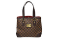 Louis Vuitton Damier Hampstead PM Handbag Brown Logo Gold