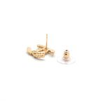Chanel Earrings Gold Coco Mark Rhinestone — view 5