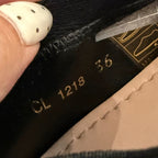 Christian Dior J'a Logo Design Flat Shoes Ribbon Ballet Pumps 36 — view 8
