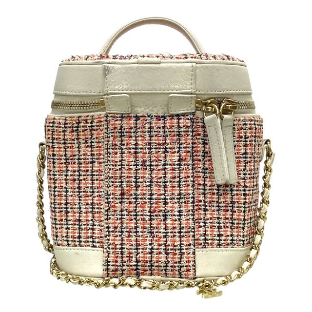 Chanel As0323 Vanity Case Bag Chain Shoulder 27 th Tweed White — view 2