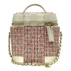 Chanel As0323 Vanity Case Bag Chain Shoulder 27 th Tweed White — view 2