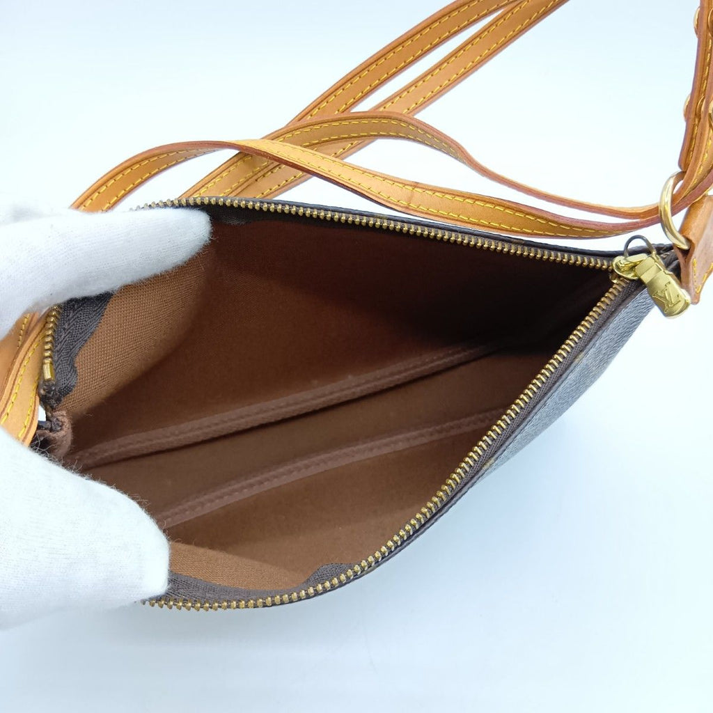 Louis Vuitton Monogram Pochette Accessoire Accessory Pouch Brown — view 9