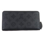 Louis Vuitton Zippy Wallet Mahina Noir Black Monogram Leather Round — view 3