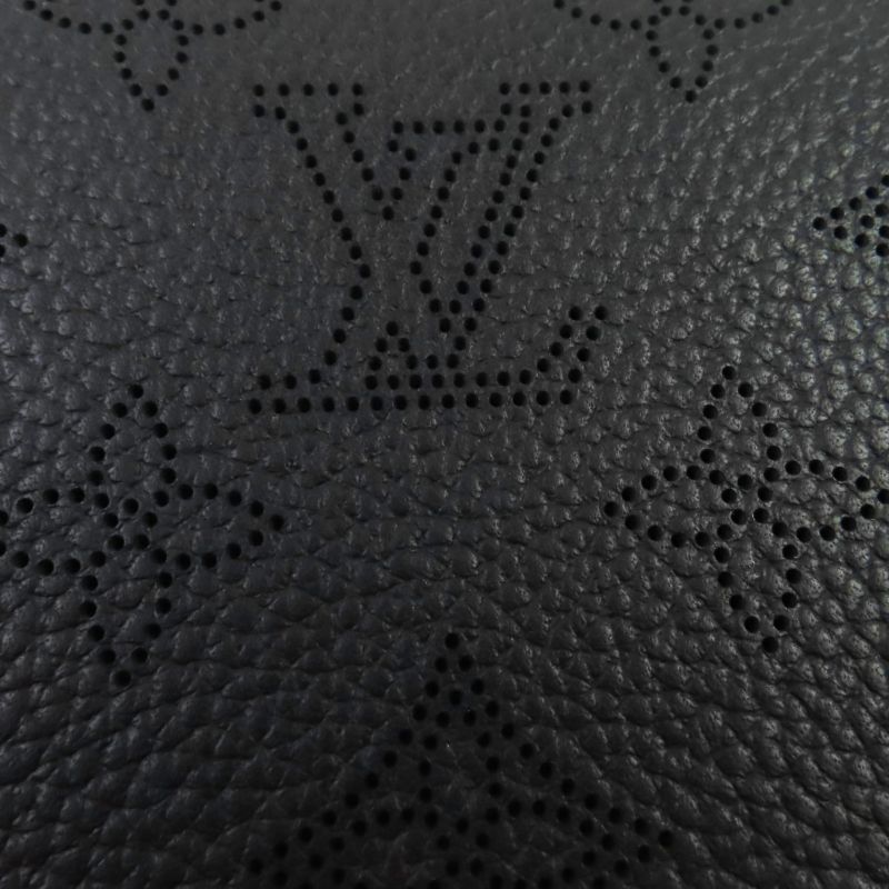 Louis Vuitton Zippy Wallet Mahina Noir Black Monogram Leather Round — view 7