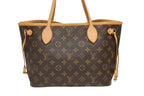 Louis Vuitton Monogram Neverfull PM Handbag Brown Vachetta Leather Gold — view 3