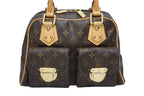 Louis Vuitton Manhattan PM Handbag Vachetta Leather Brown Gold — view 2